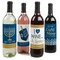 Big Dot of Happiness Happy Hanukkah - Chanukah Decorations for Women and Men - Wine Bottle Label Stickers - Set of 4